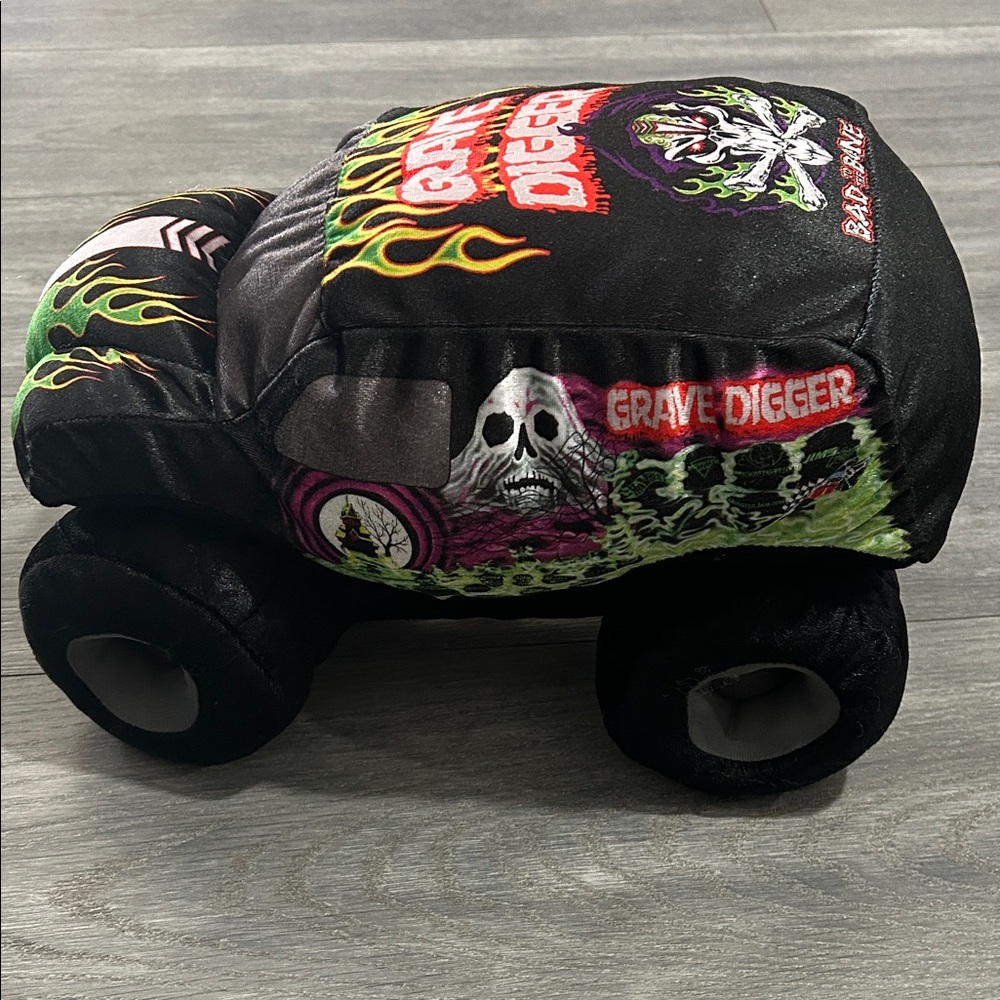 Monster Jam, Gravedigger 13x9 Truck Plush Toy - Picture 1 of 8